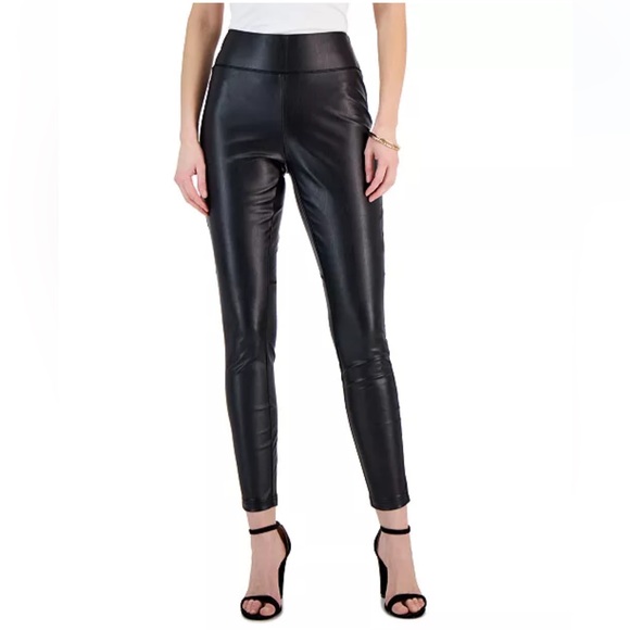 INC International Concepts Pants - Black I.N.C. International Concepts
Women's Faux-Leather Skinny Pants Like NEW